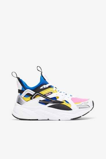 Fila Femme Hallasan 117 Blanche / Noir / Prince Bleu Fila France CZL-912846